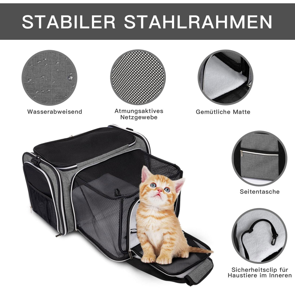 Airline Approved Soft Side Pet Carrier with Fleece Pad Z7404