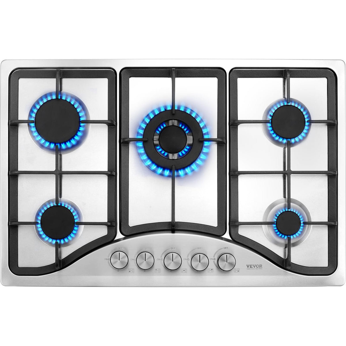 30-inch 5 Burners Stainless Steel Gas Cooktop O1098