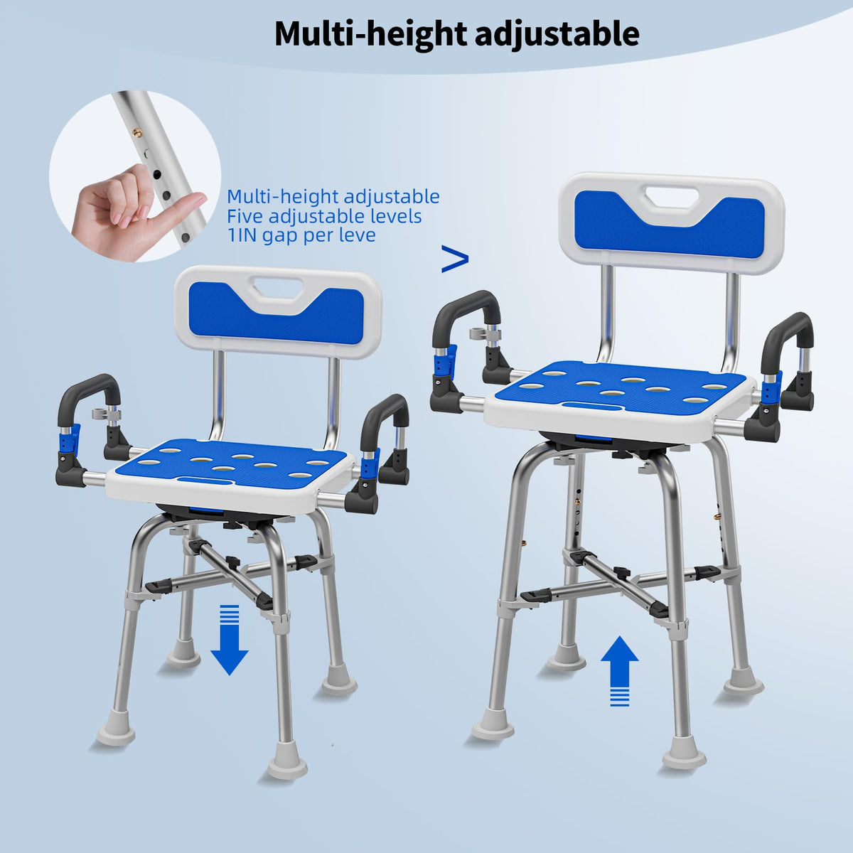 Heavy Duty Swivel Shower Chair E51040