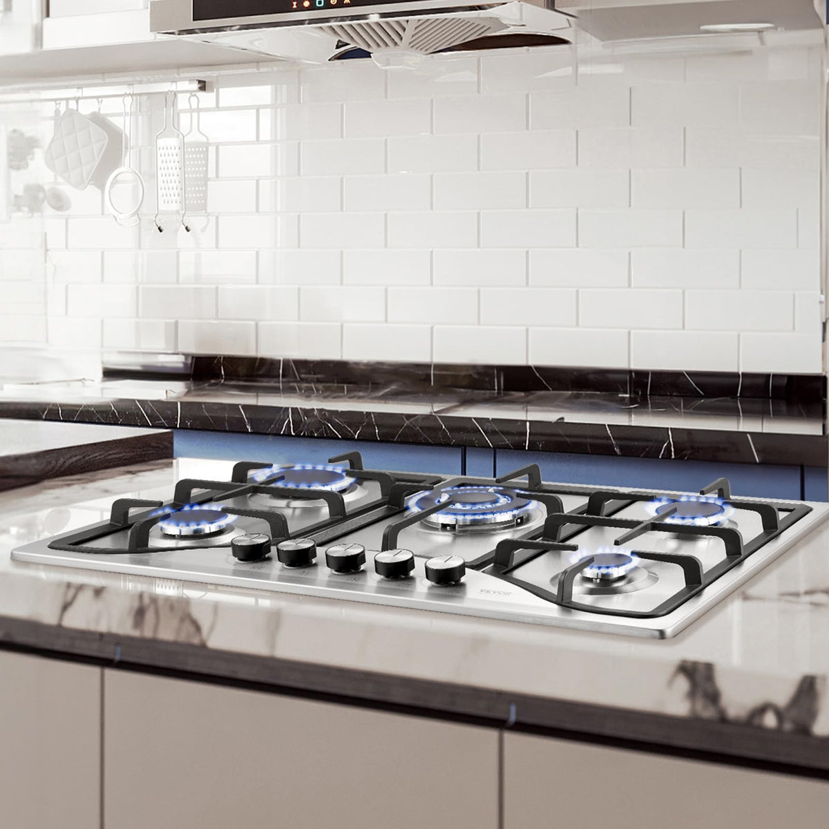 30-inch 5 Burners Stainless Steel Gas Cooktop O1098