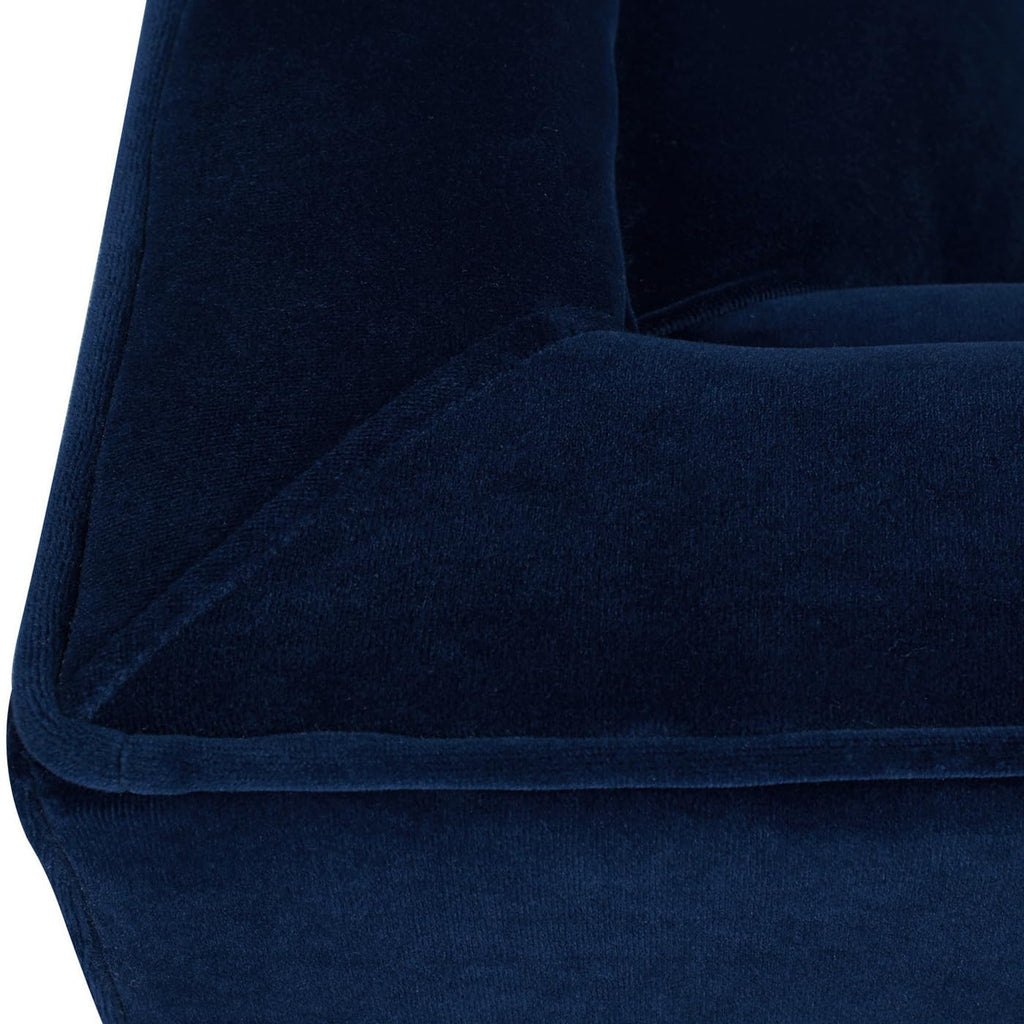 Navy Blue Velvet Tufted Sofa P22180