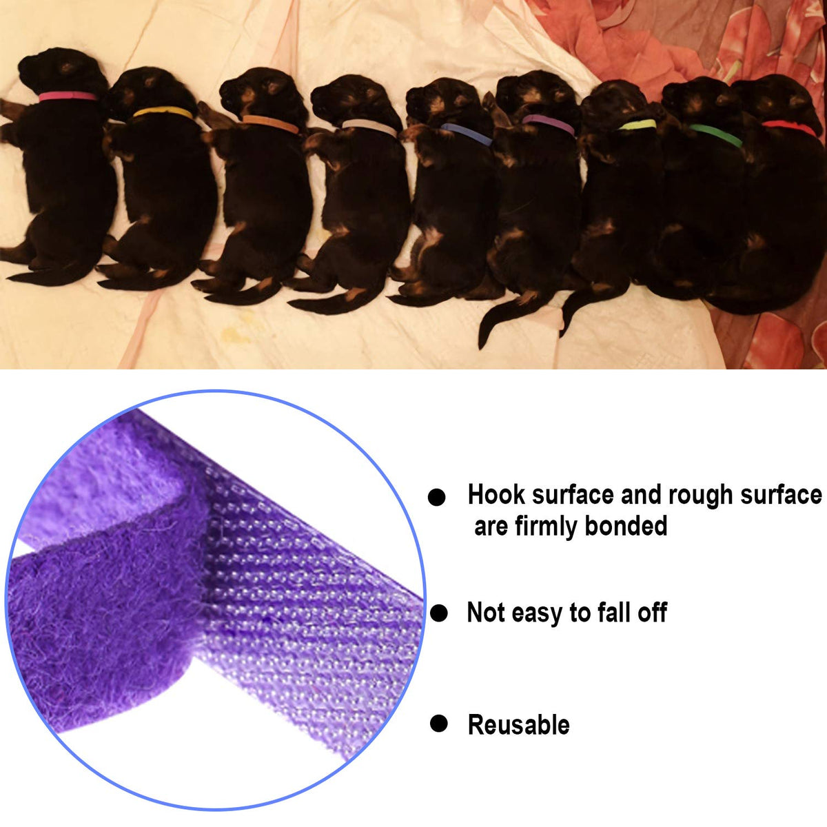 15 Pcs Soft Newborn Pet ID Bands A8962