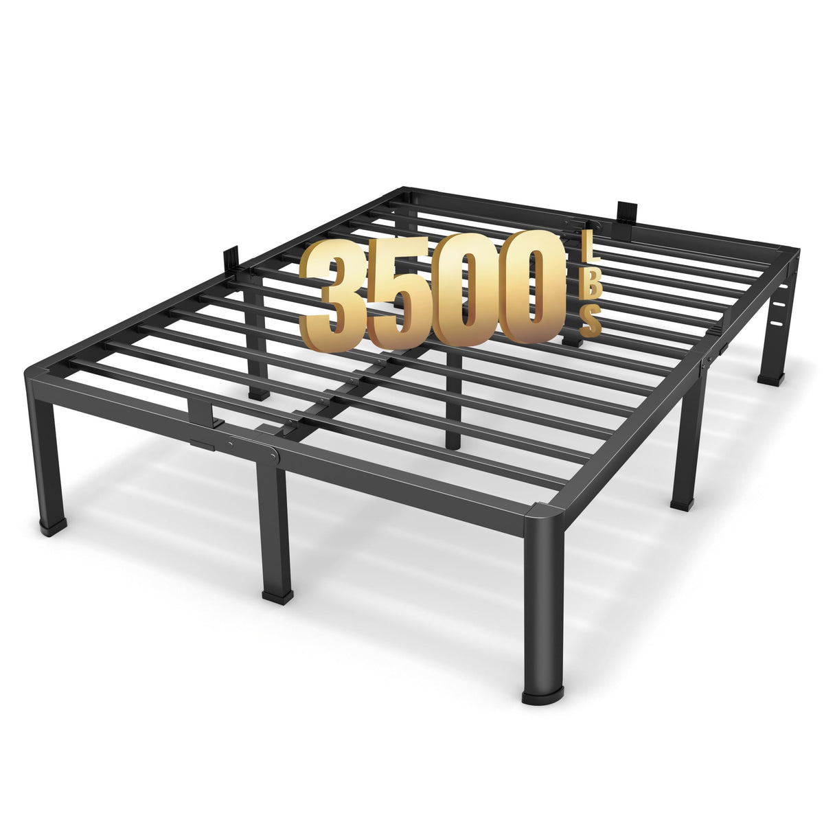 18 Inch Queen Size Metal Platform Bed Frame S3786