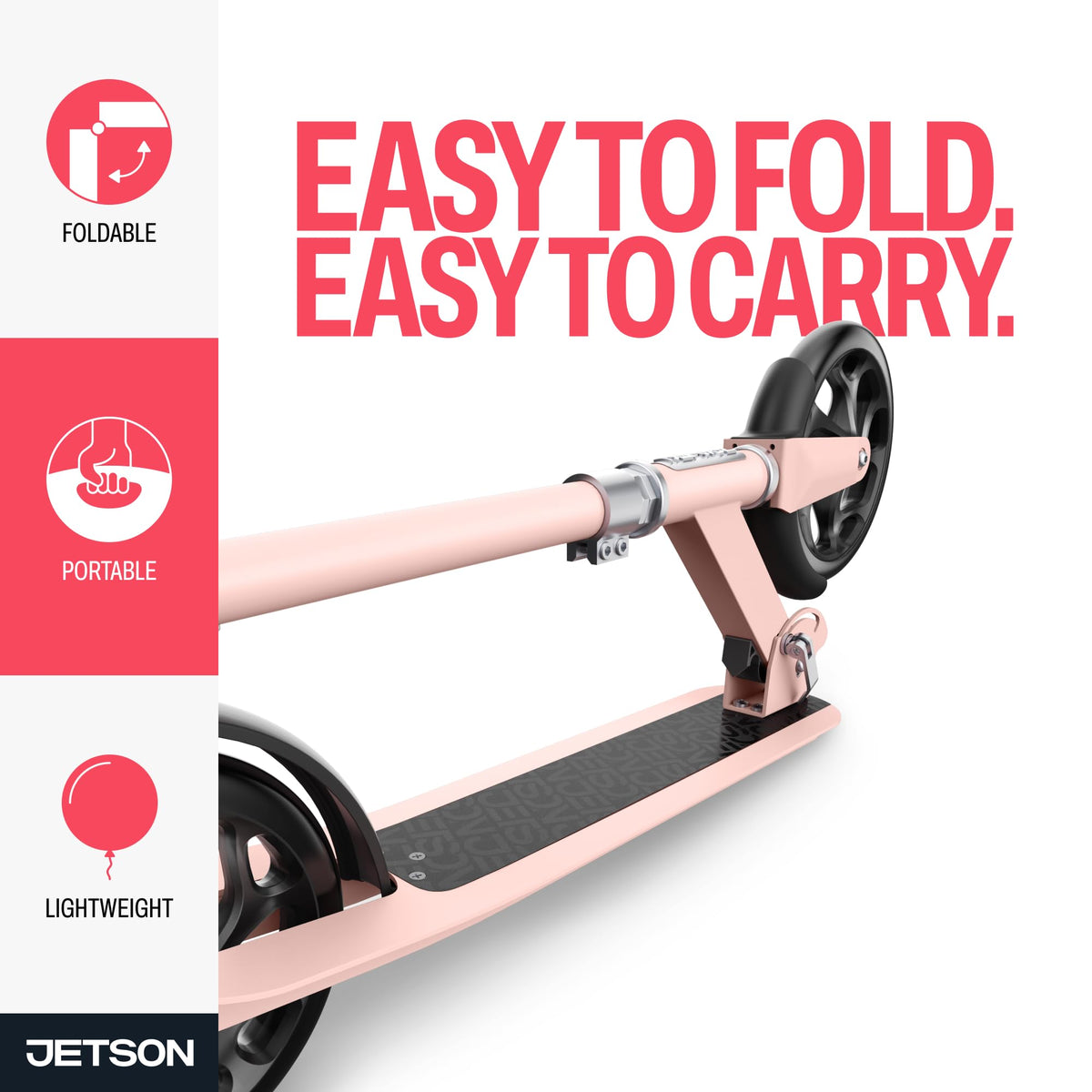 2-Wheel Kick Scooter with Wide Deck and Adjustable Handlebar T2241