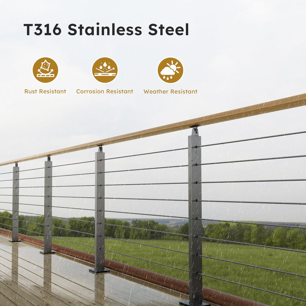 Black 1/8" Stainless Steel Cable X442302