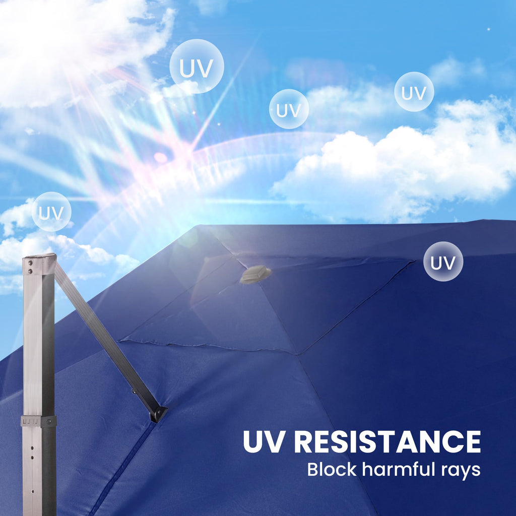 9' X 12' Rectangular Cantilever Patio Umbrella M792