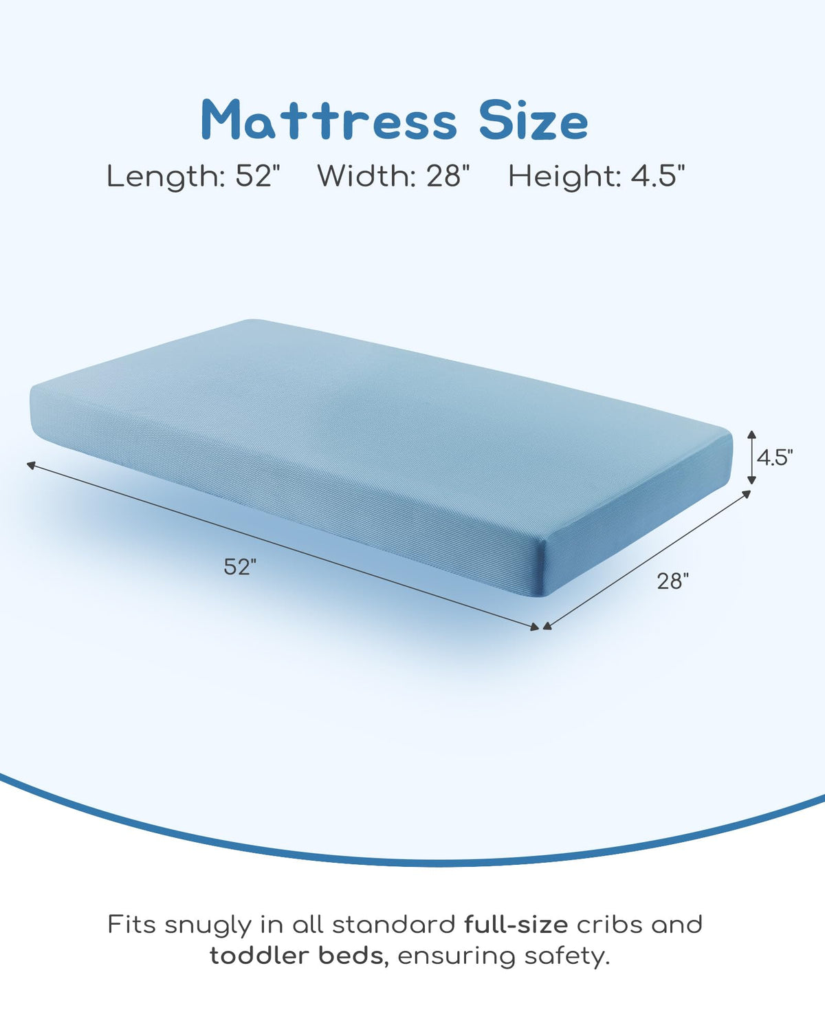 Breathable Waterproof Crib Mattress H20130