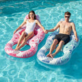 Inflatable Pool Float Chair with Drink Holder X65883
