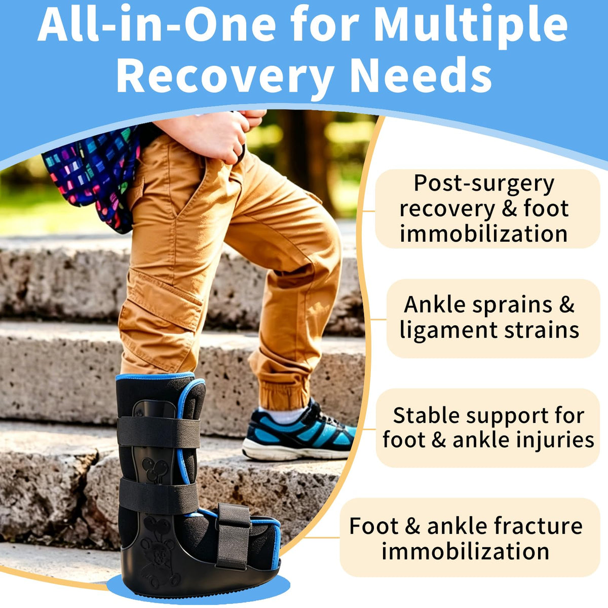 Lightweight Adjustable Pediatric Walking Boot L7880