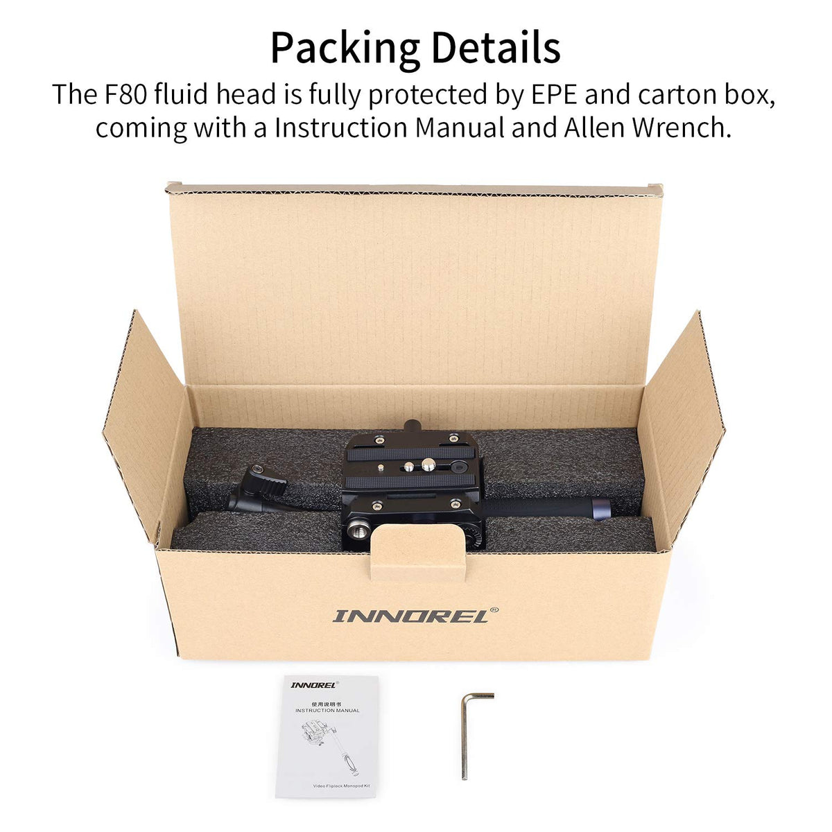 Heavy Duty Tripod Fluid Head with Sliding Plate V79048