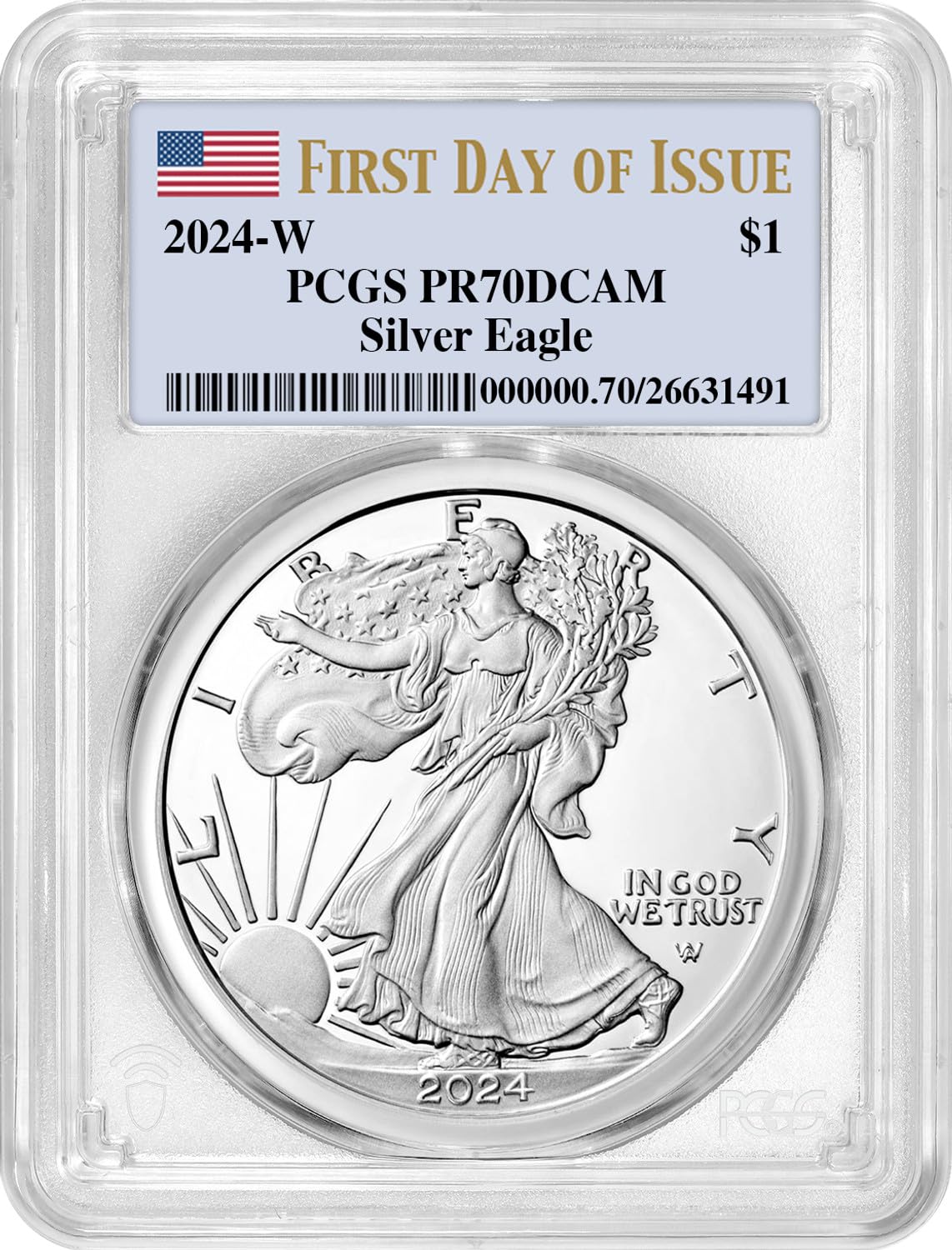 2024 American Silver Eagle PR70DCAM E22612