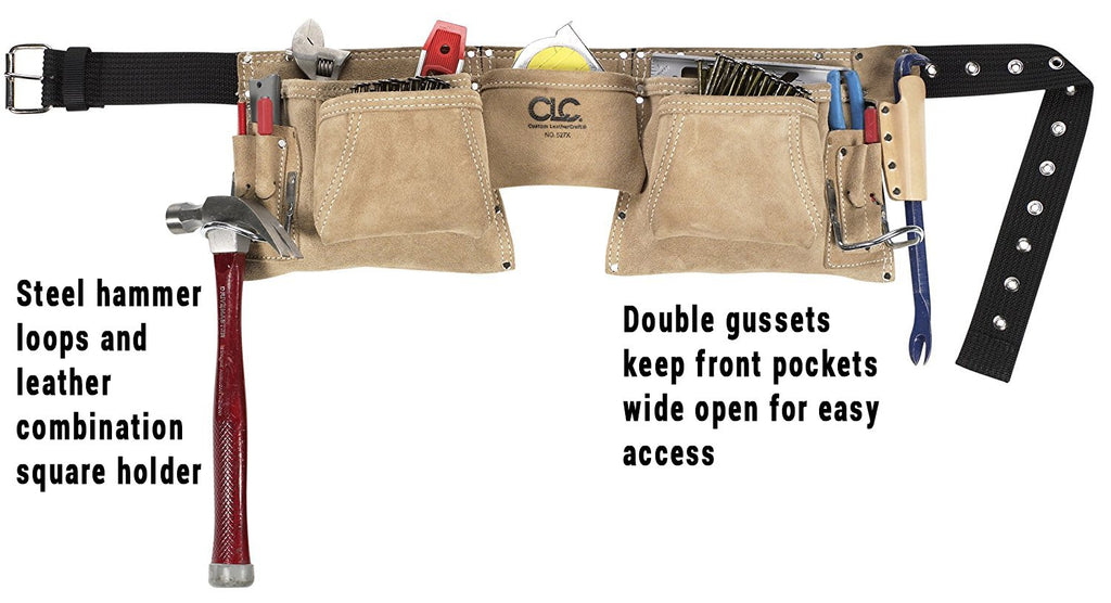 Heavy Duty Suede Work Apron, 12 Pocket L935