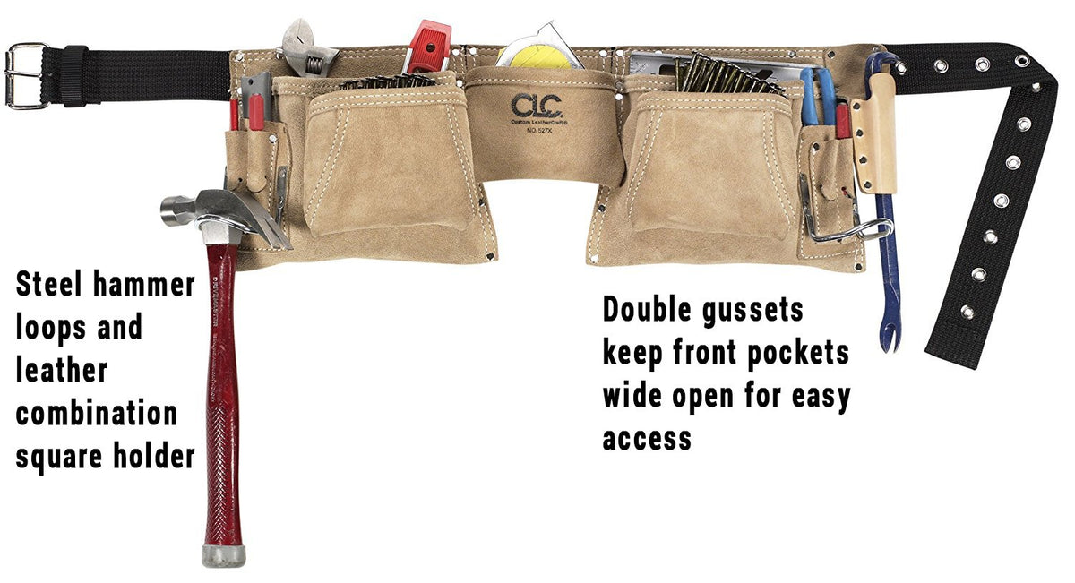 Heavy Duty Suede Work Apron, 12 Pocket L935