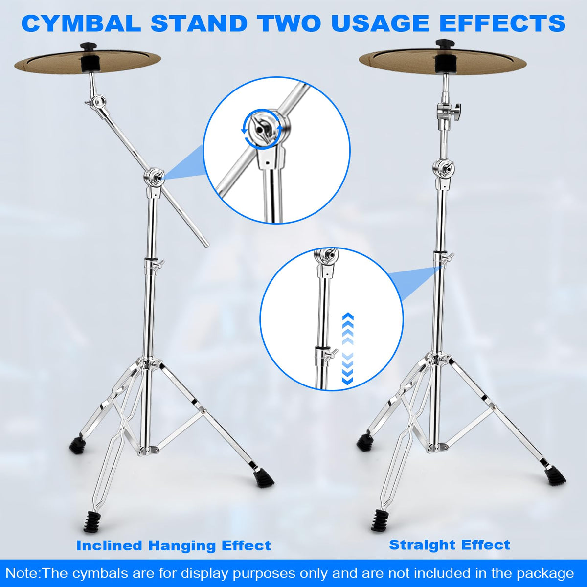 Adjustable 2 Pack Cymbal Boom Stand M280
