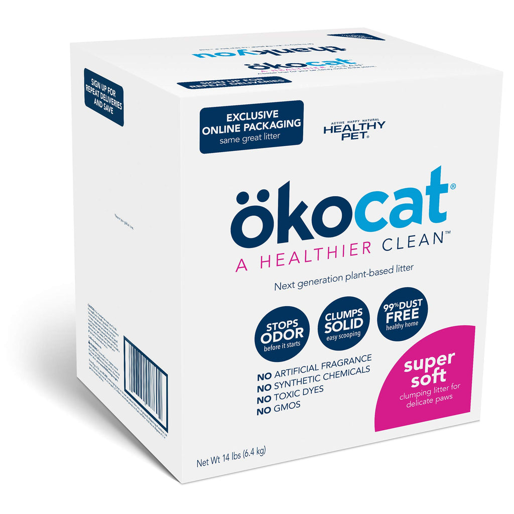Super Soft Wood Clumping Cat Litter, Unscented, 14 pounds K913