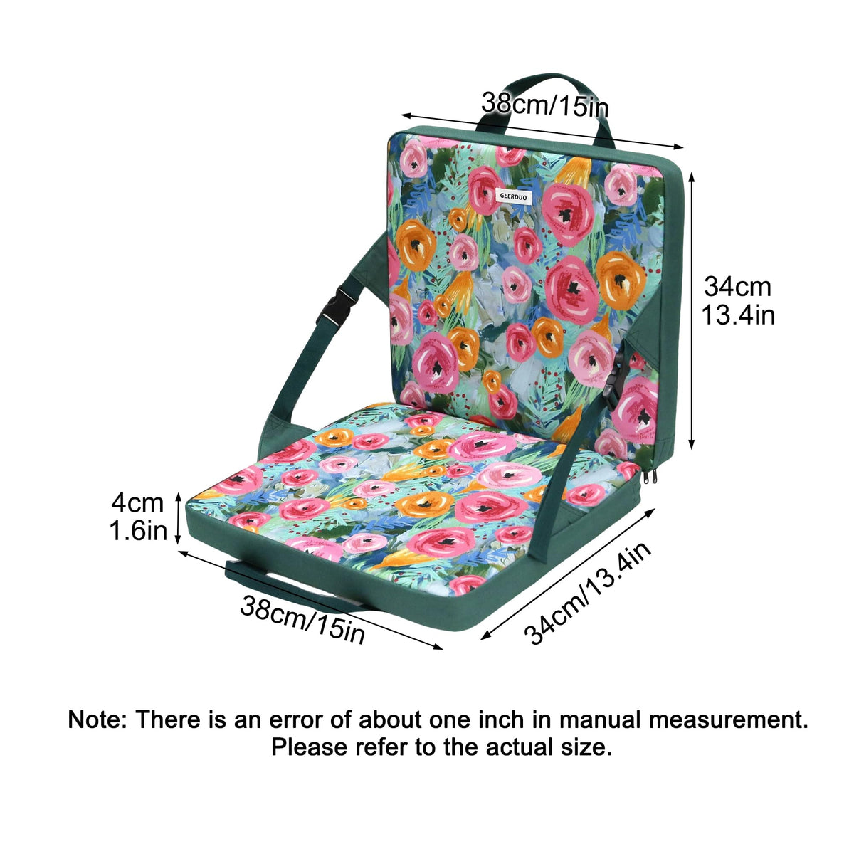 Portable Waterproof Stadium Seat Cushion with Back Support R611317