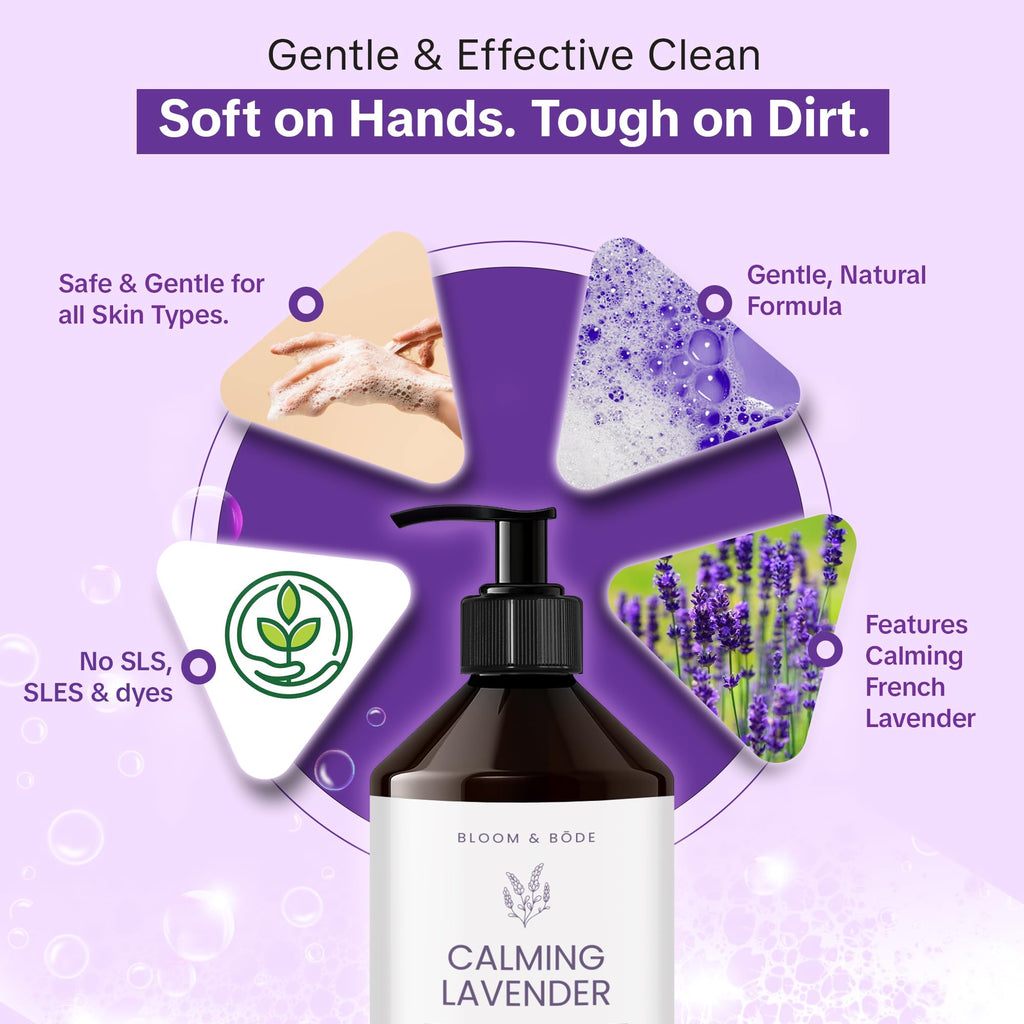 Liquid Hand Soap Refill With Essential Oils, Lavender Scent, 33.8 fl oz Y98057
