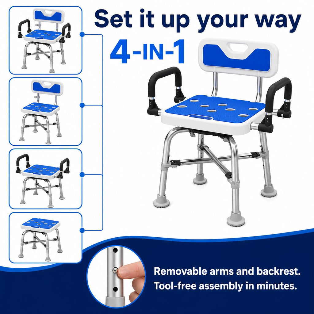 Heavy Duty Swivel Shower Chair E51040