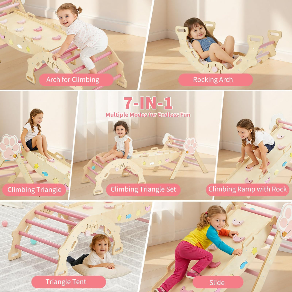 7-in-1 Triangle Climbing Set T7186