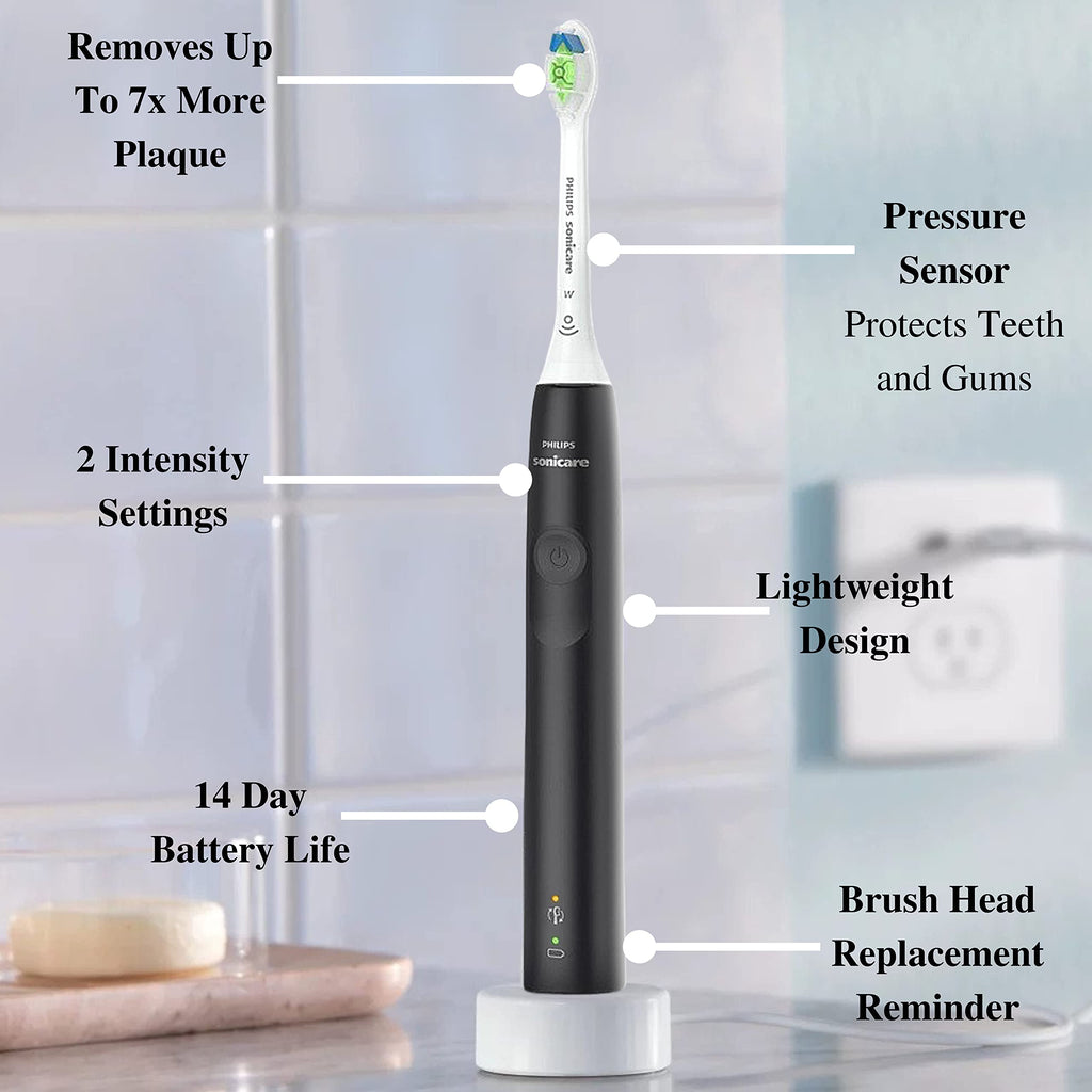 Rechargeable Electric Toothbrush with Pressure Sensor and Travel Case G20780