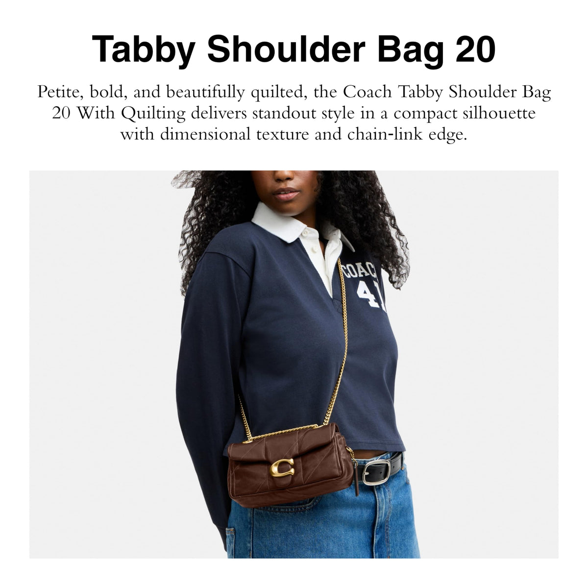 Shoulder Bag 20 With Quilting A2079