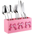 Pink Wood Utensil Holder Y475