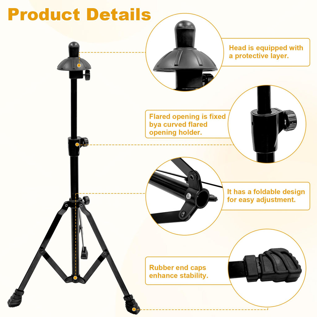 Retractable Trombone Stand with Height Adjustment P572935