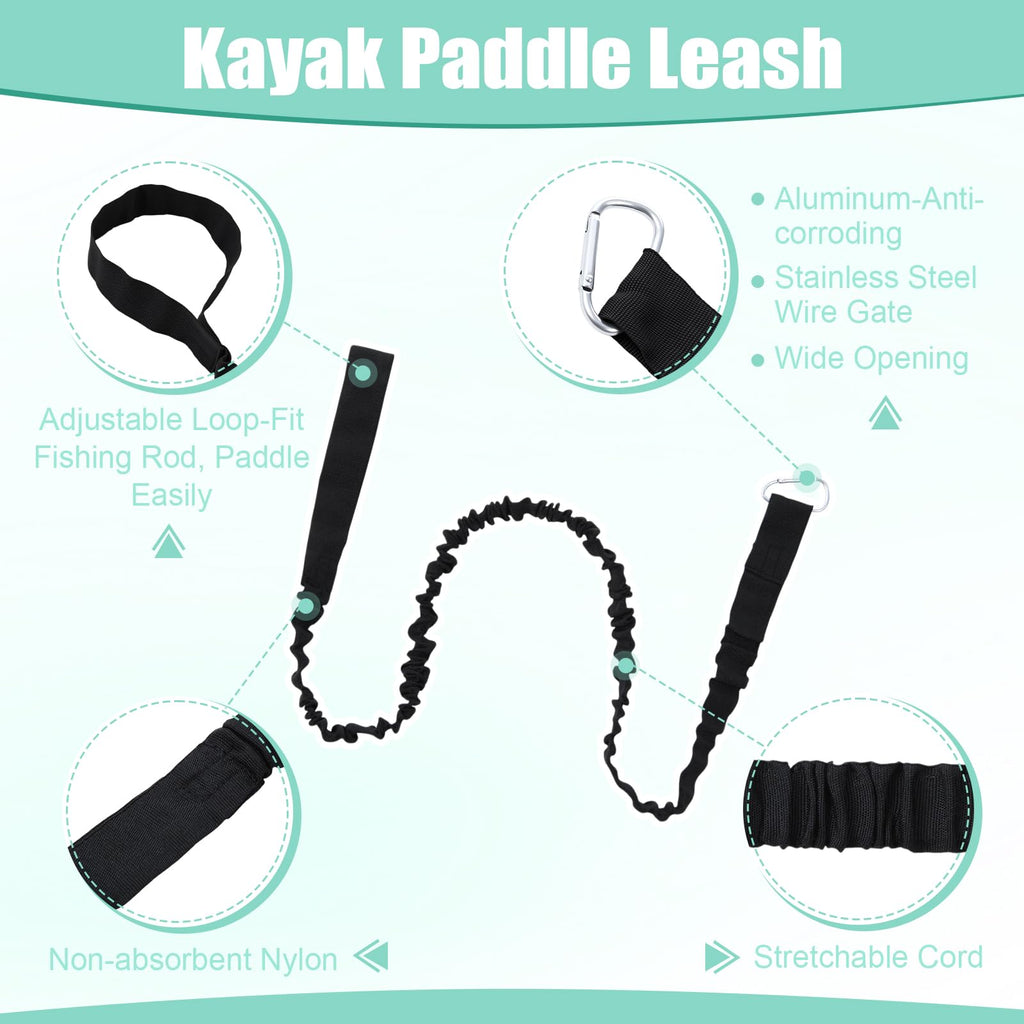 2 Pack Adjustable Aluminum Paddle with Leash T20778