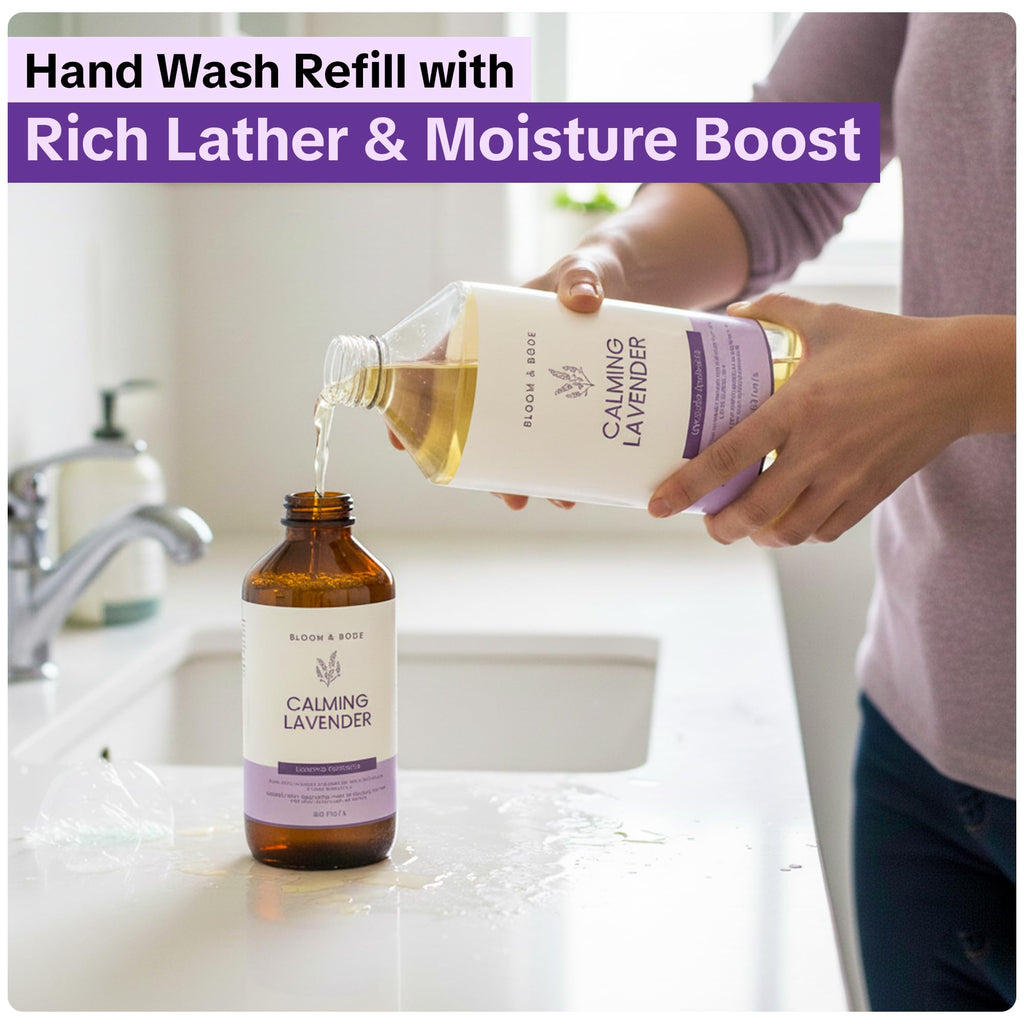 Liquid Hand Soap Refill With Essential Oils, Lavender Scent, 33.8 fl oz Y98057