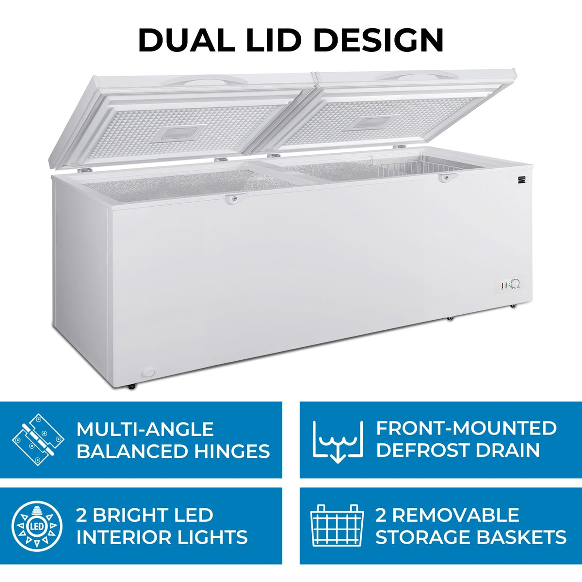 21.0 Cu Ft White Convertible Chest Freezer E743050
