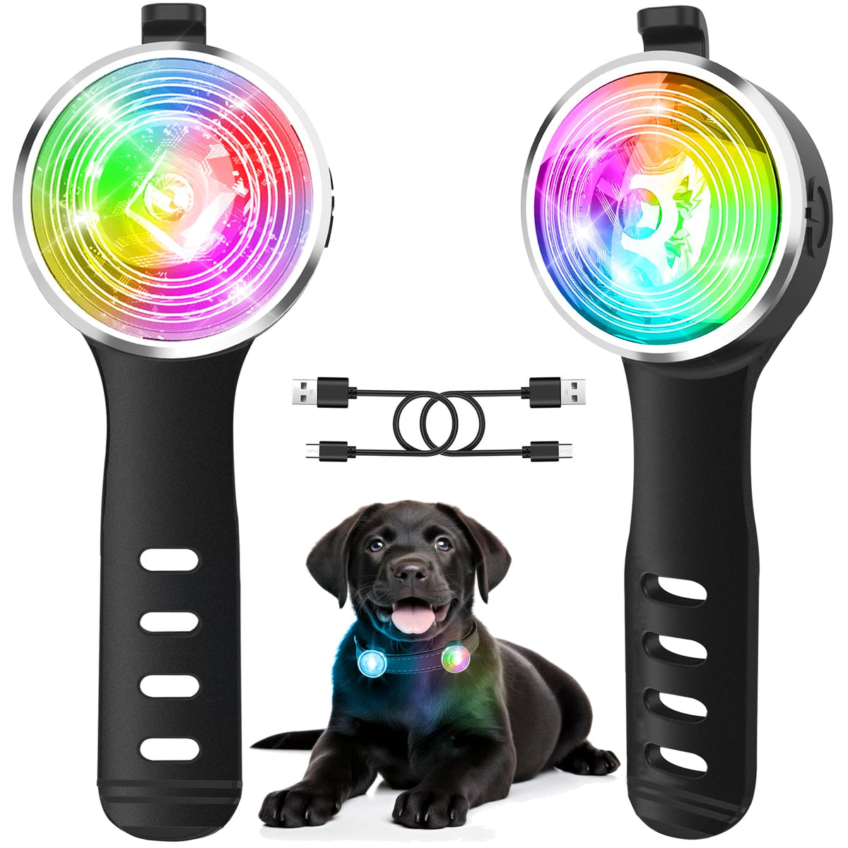 2-Pack Rechargeable Dog Collar Lights M794