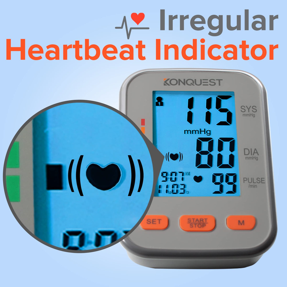 Automatic Upper Arm Blood Pressure Monitor Extra Large Cuff R2009