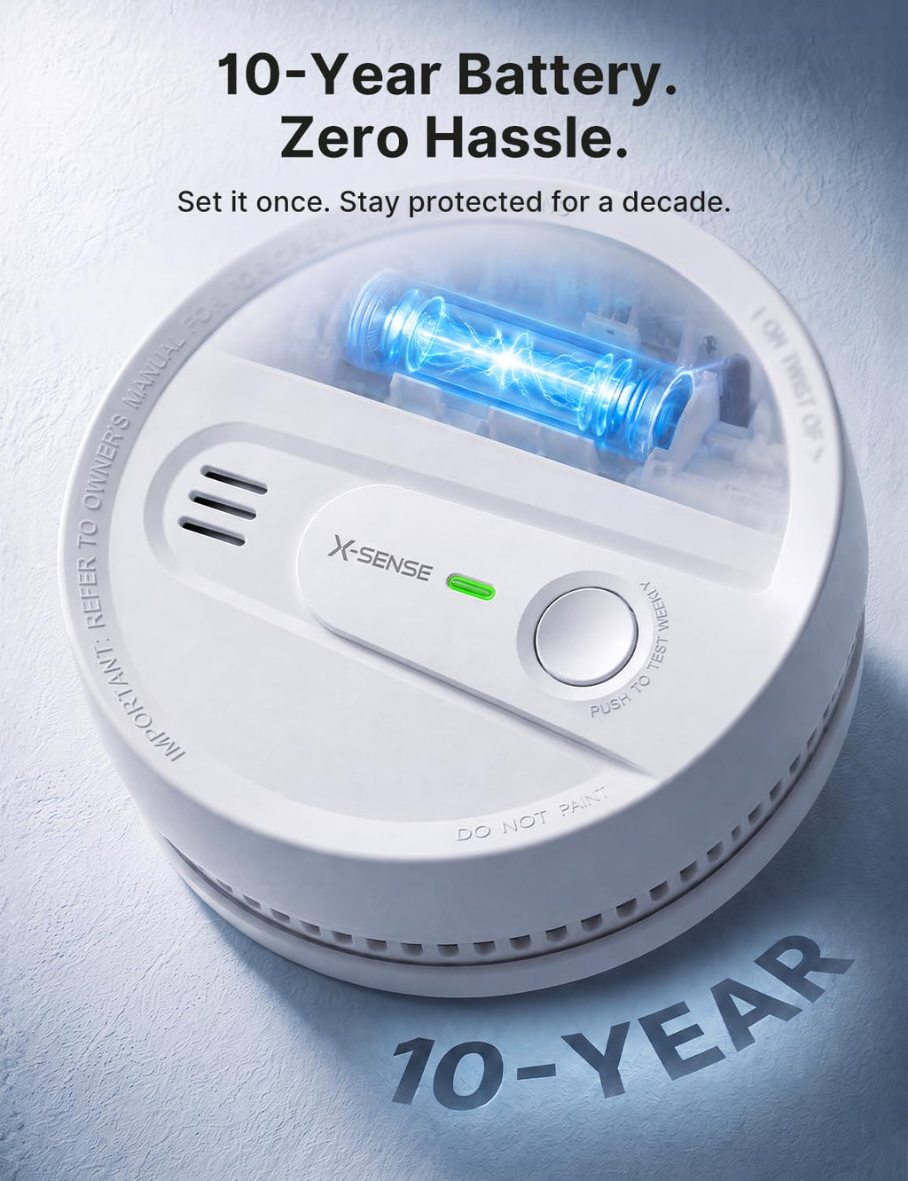 Smoke Detector 10-Year Battery 3-Pack N20234
