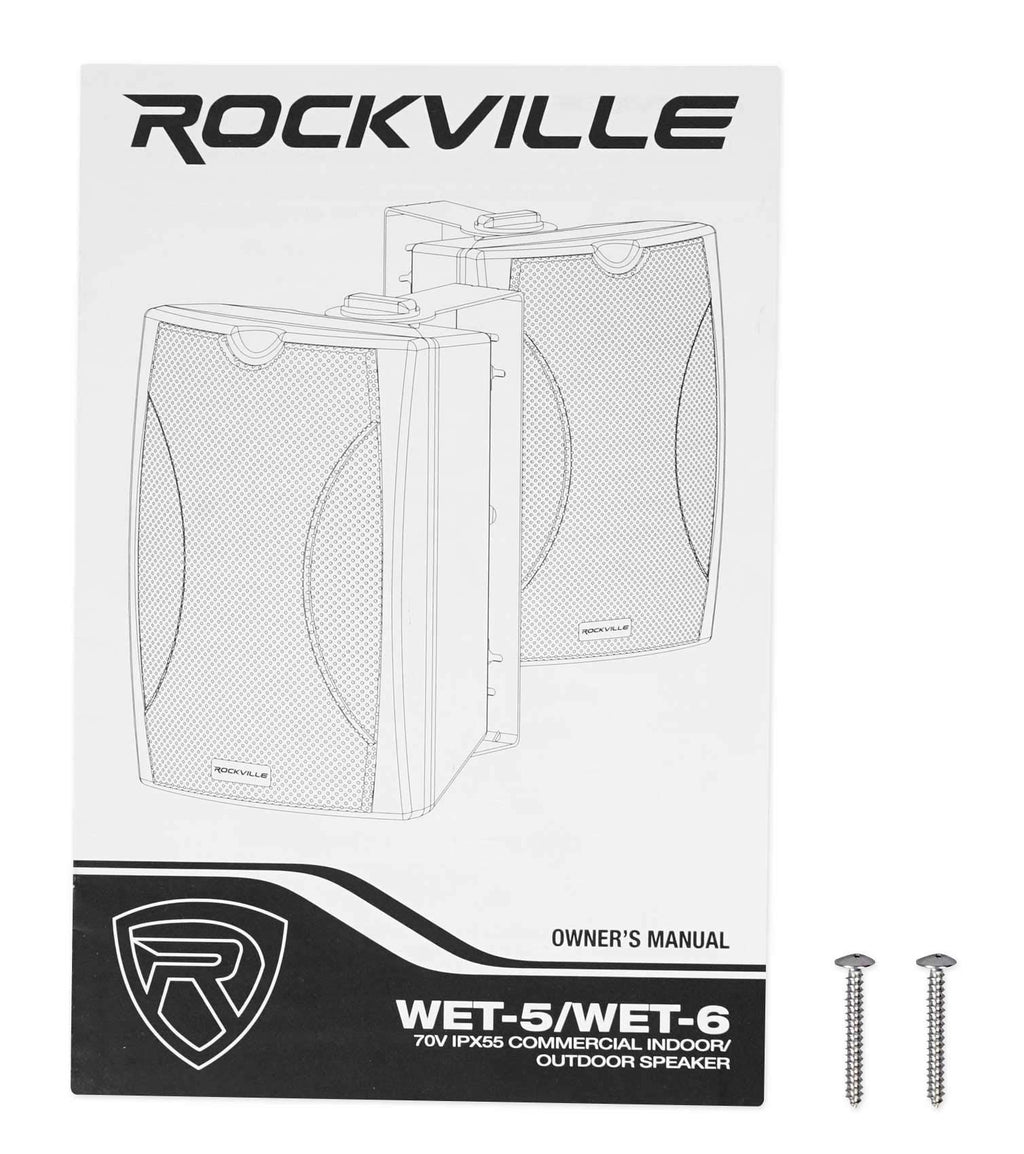 Black Indoor/Outdoor Wall Speaker, 2-Pack H58121