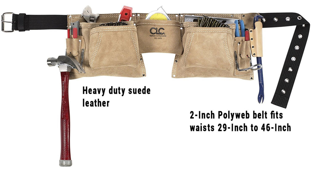 Heavy Duty Suede Work Apron, 12 Pocket L935