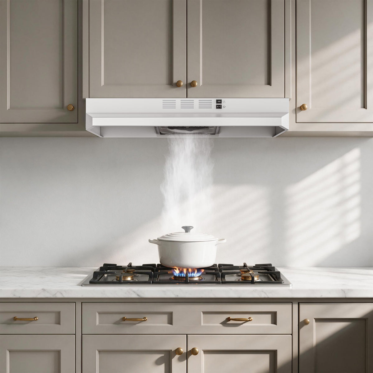 White 30 inch Under Cabinet Range Hood W792