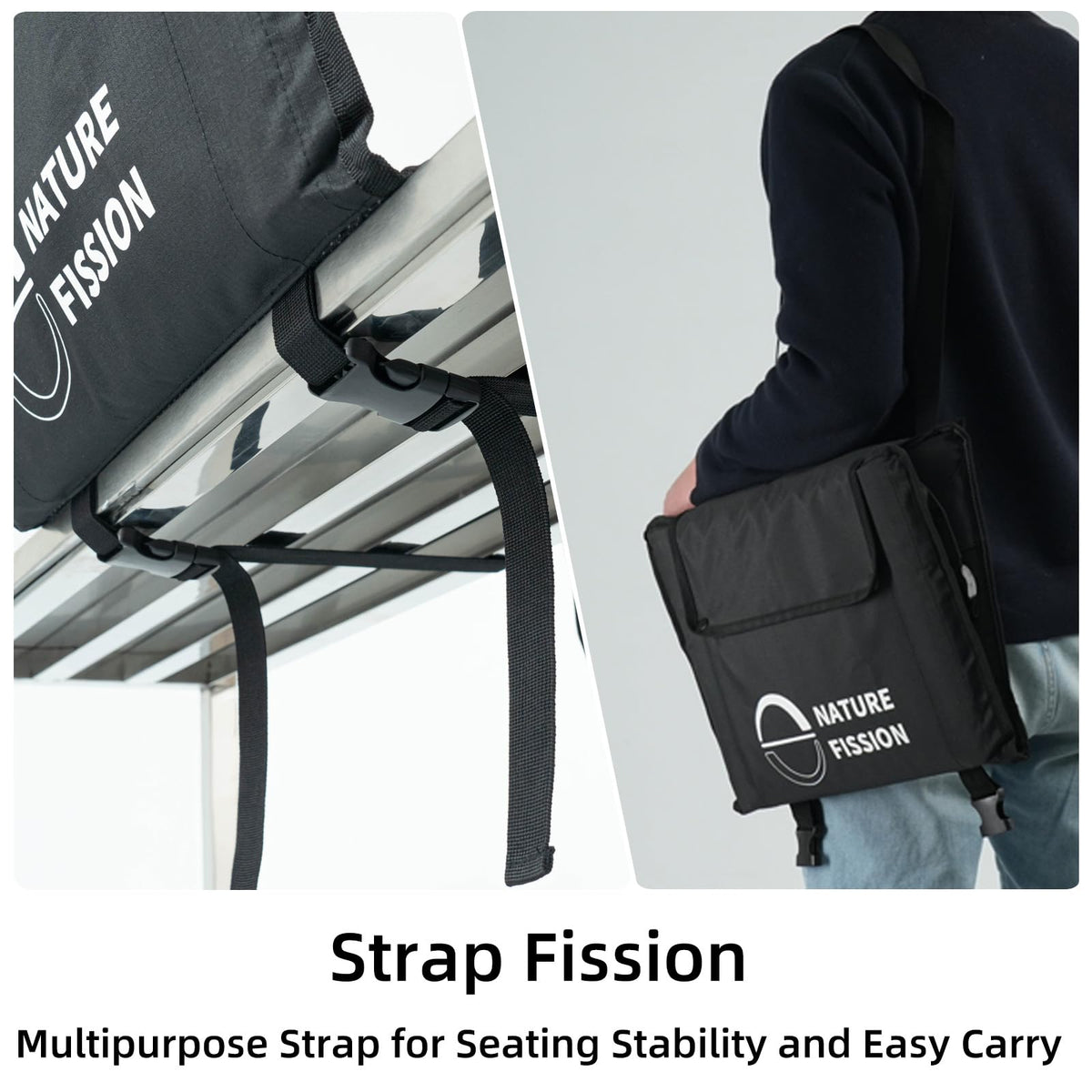 Foldable Portable Stadium Seat with Back and Lumbar Support L1530