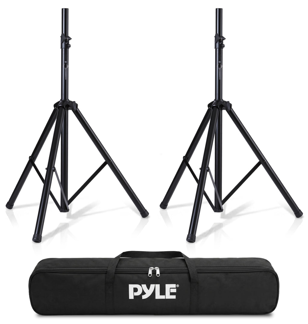 Black Dual Speaker Stand Kit with Storage Bag Q61781