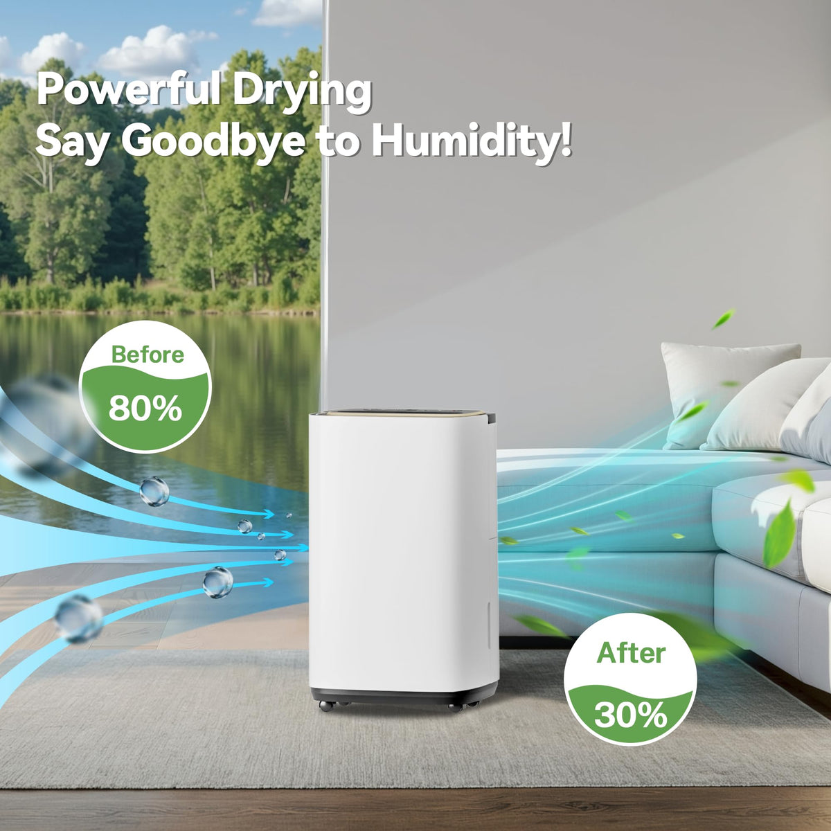 5000 Sq.Ft 50 Pint Dehumidifier with Drain Hose G29080