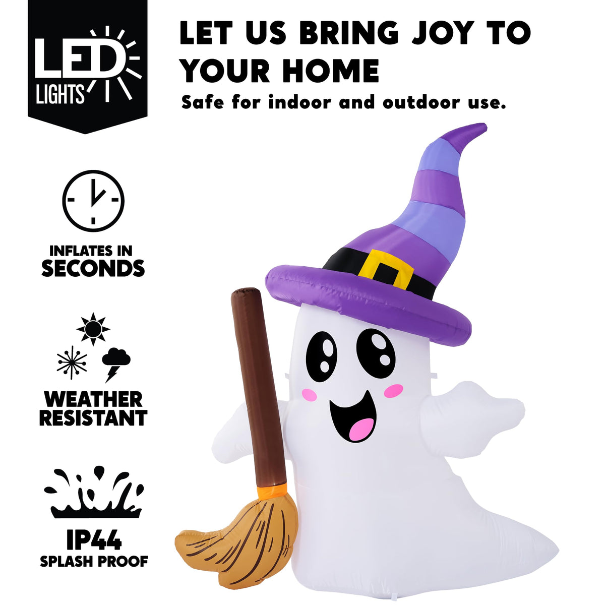 Halloween Inflatables Ghost Outdoor Decorations with LED L448