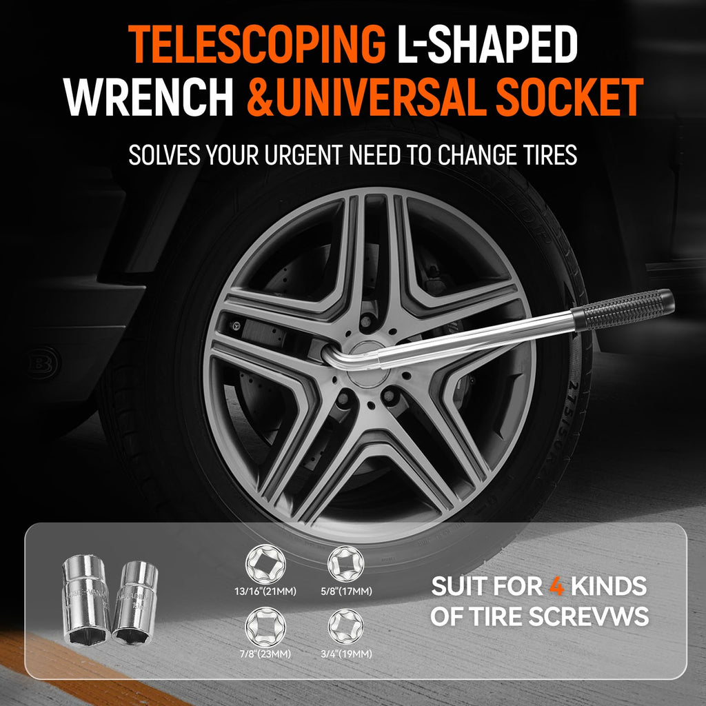3 Ton Heavy Duty Scissor Jack with Lug Wrench G17881