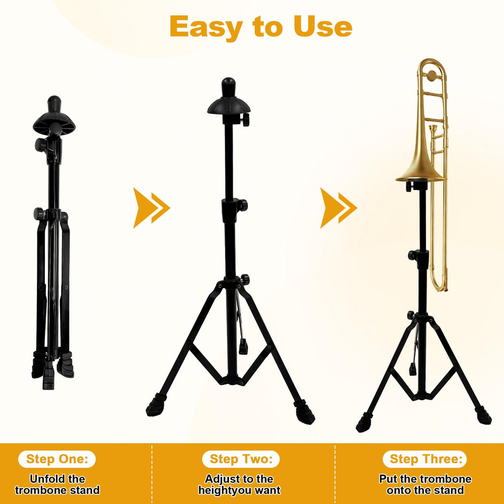 Retractable Trombone Stand with Height Adjustment P572935