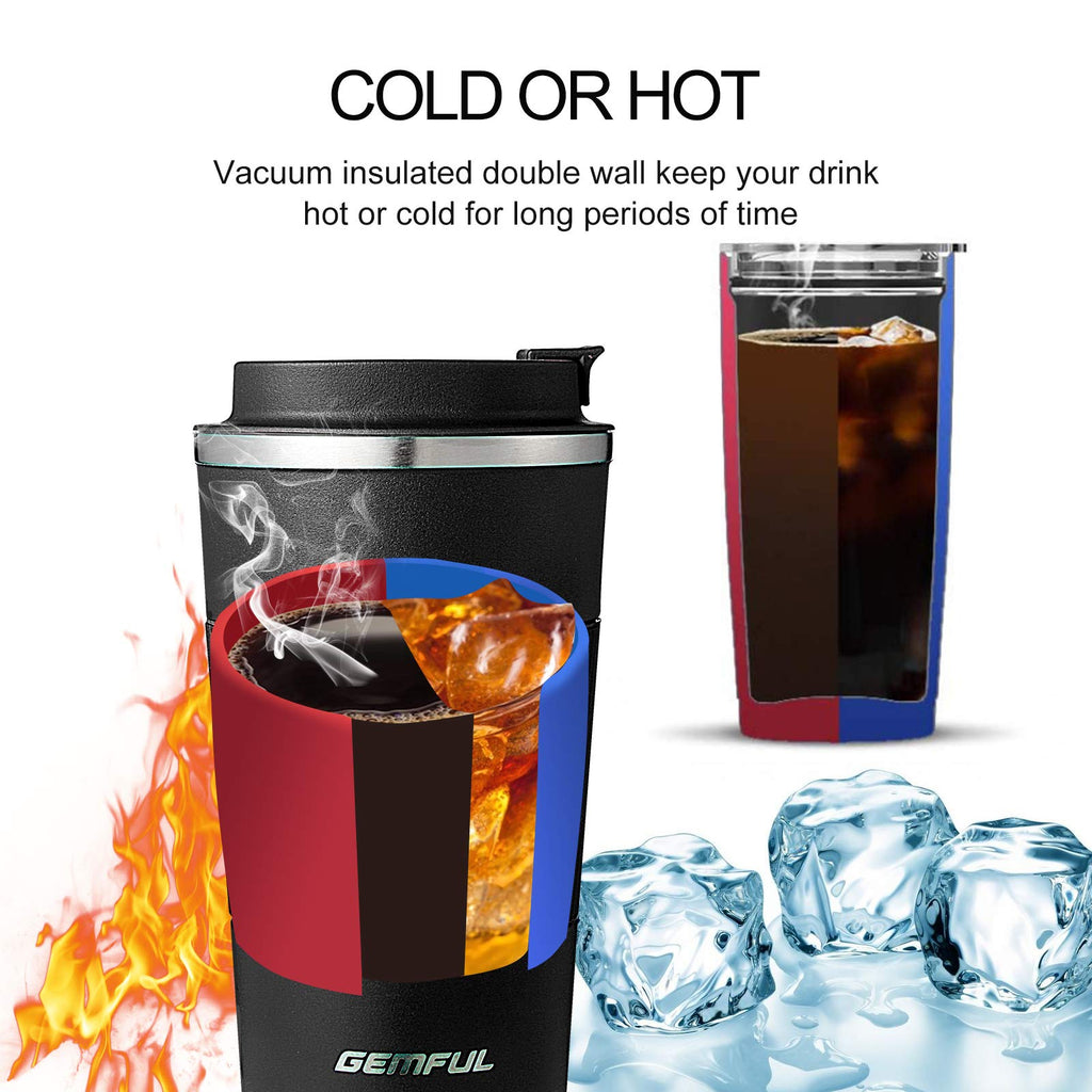 2 Pack 17oz Insulated Travel Coffee Mug with Lid A684