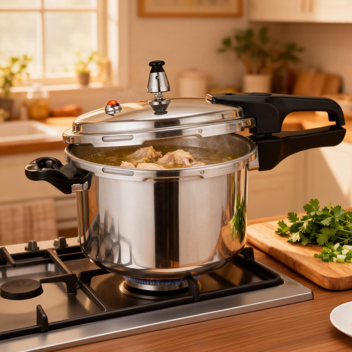 4.2 Quart Aluminum Stovetop Pressure Cooker X26081