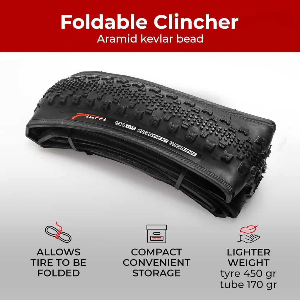700x38c Gravel Bike Tires & Tube Foldable D800111