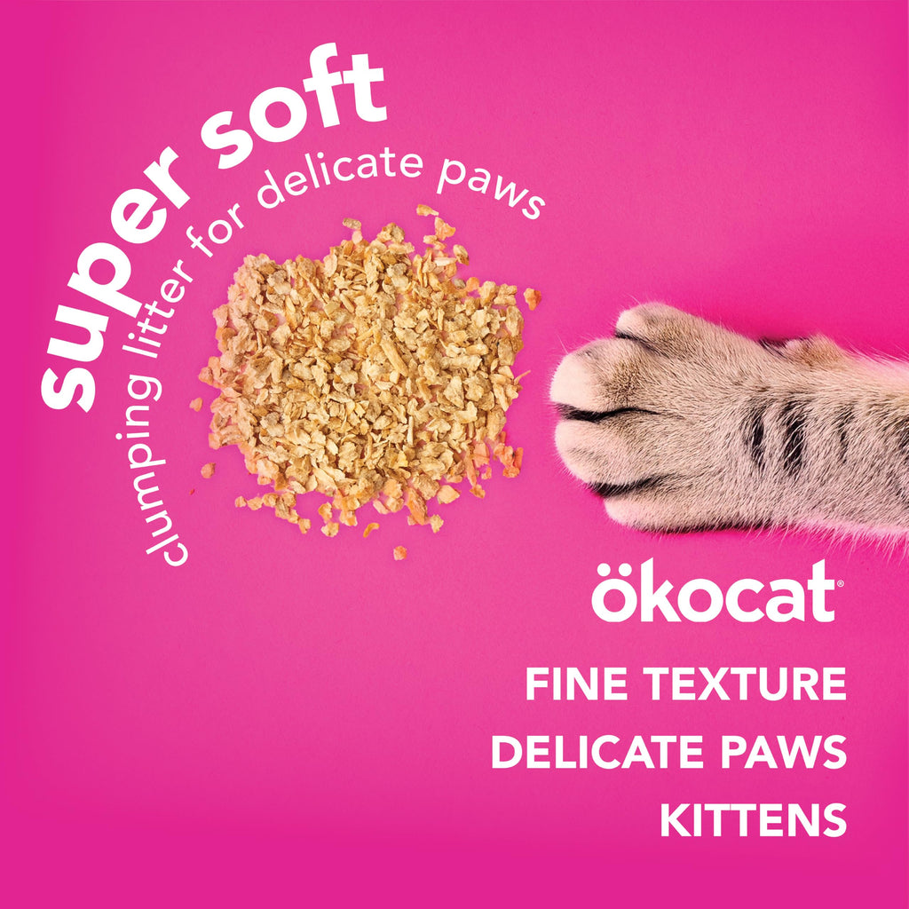 Super Soft Wood Clumping Cat Litter, Unscented, 14 pounds K913