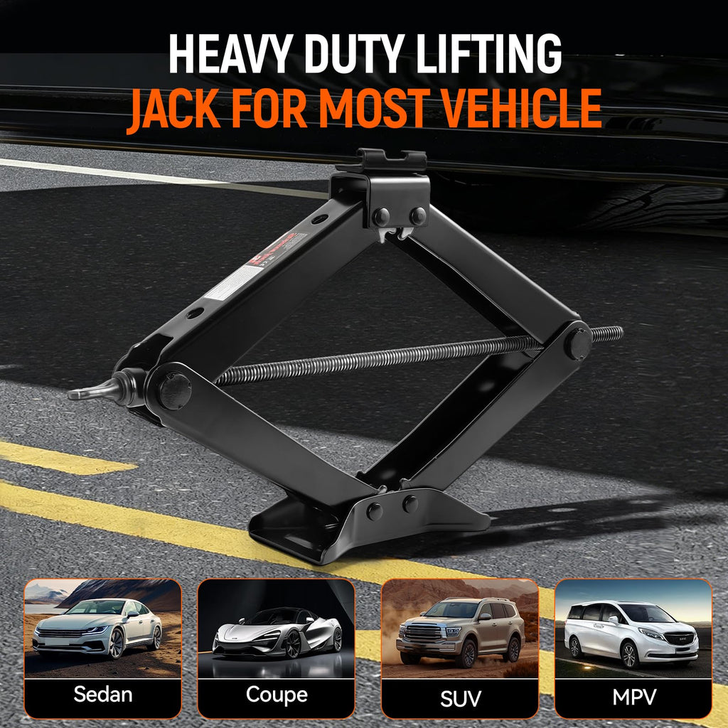 3 Ton Heavy Duty Scissor Jack with Lug Wrench G17881