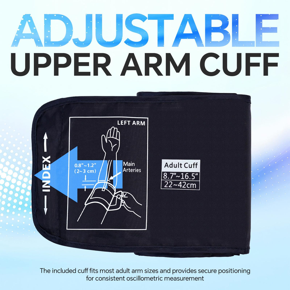 Electronic Blood Pressure Monitor with 9~17 inch Cuff D19133