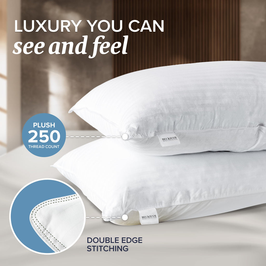 4 King Pillow Set Down Alt Memory Foam H68134