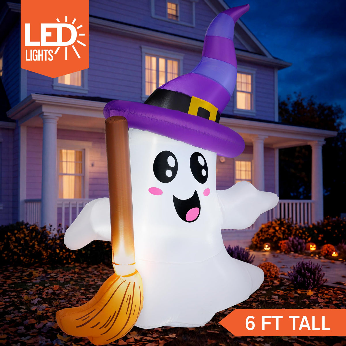 Halloween Inflatables Ghost Outdoor Decorations with LED L448